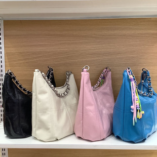 专柜正品迪桑娜女包头层牛皮HOBO 单肩斜跨背包托特包8252012601