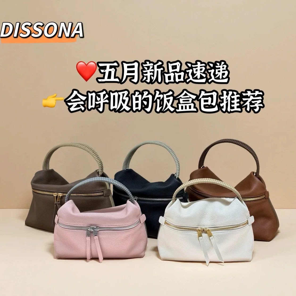 迪桑娜女包国内商场专柜正品代购新款饭盒包复古包8262013301 302