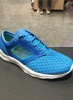 skechers斯凯奇新款男鞋轻质缓震休闲鞋网面透气专业跑步鞋 55215