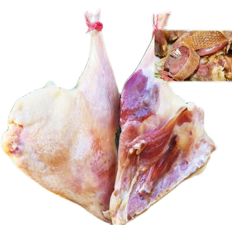 风干腊鸭腿湖北农家自制咸香鸭腿腊肉咸肉自然风干板鸭腿2斤包邮