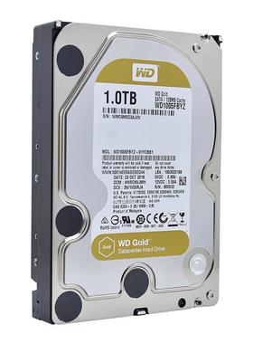 CMR垂直3.5寸WD1005FBYZ西部数据企业金盘1T服务器硬盘7200转128M