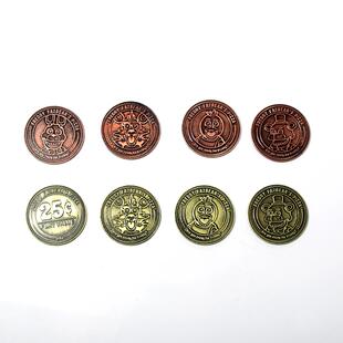 亚马逊新品游戏周边玩具熊硬币小兔小鸡狐狸弗雷迪25美分游戏硬币