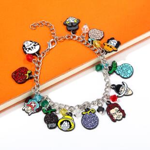 海贼王手链航海王路飞艾斯萨博白胡子香克斯恶魔果实卡通挂件手链