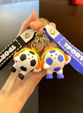 原创耳麦款足球公仔钥匙