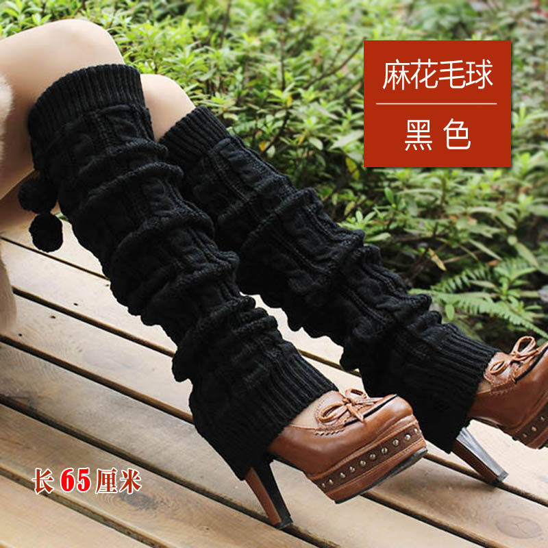 INTERNET CELEBRITY SOCKS COVER KOREAN AUTUMN AND WINTER WARM ANKLE PROTECTOR WOMENS FASHION PILE PILE LEG GUARD FOOT COVER WOOLEN KNITTED SHOES BOOT COVER