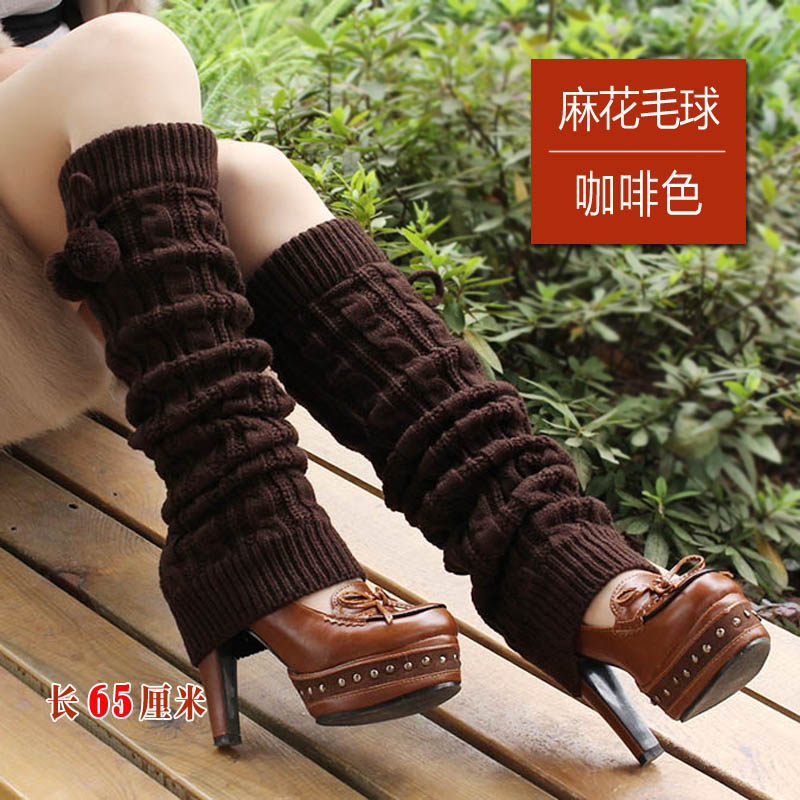 INTERNET CELEBRITY SOCKS COVER KOREAN AUTUMN AND WINTER WARM ANKLE PROTECTOR WOMENS FASHION PILE PILE LEG GUARD FOOT COVER WOOLEN KNITTED SHOES BOOT COVER