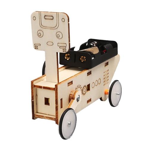 新款儿童科技小制作材料益智科教玩具小发明爬行机器人物理小SW69