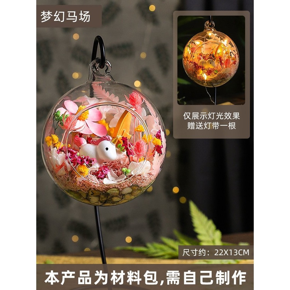 苔藓微景观diy材料包暖场活动创意干花花束悬挂摆件永生花母SW6