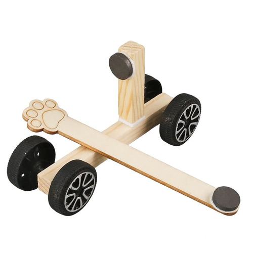 科技小制作磁力车 DIY手工斥力小车模型材料包 物理科学实验SW78