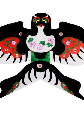 纸鸢手工绘画风筝diy材料包儿童手绘涂鸦空白填色传统沙燕小SW20