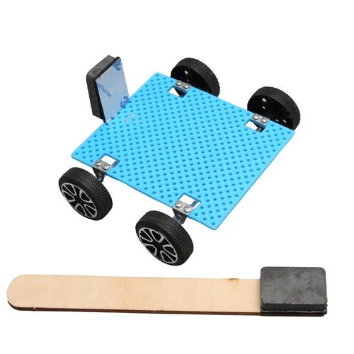 科技小制作手工diy创意磁力小车磁力对斥小发明中小学生科教SW31