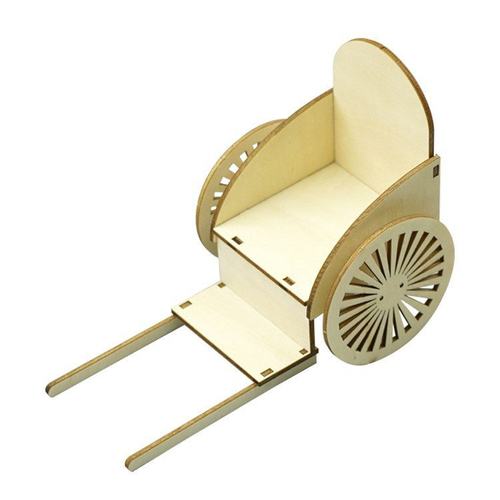 diy木质黄包车人力拉车 儿童学生科技小制作科学实验教玩具SW76