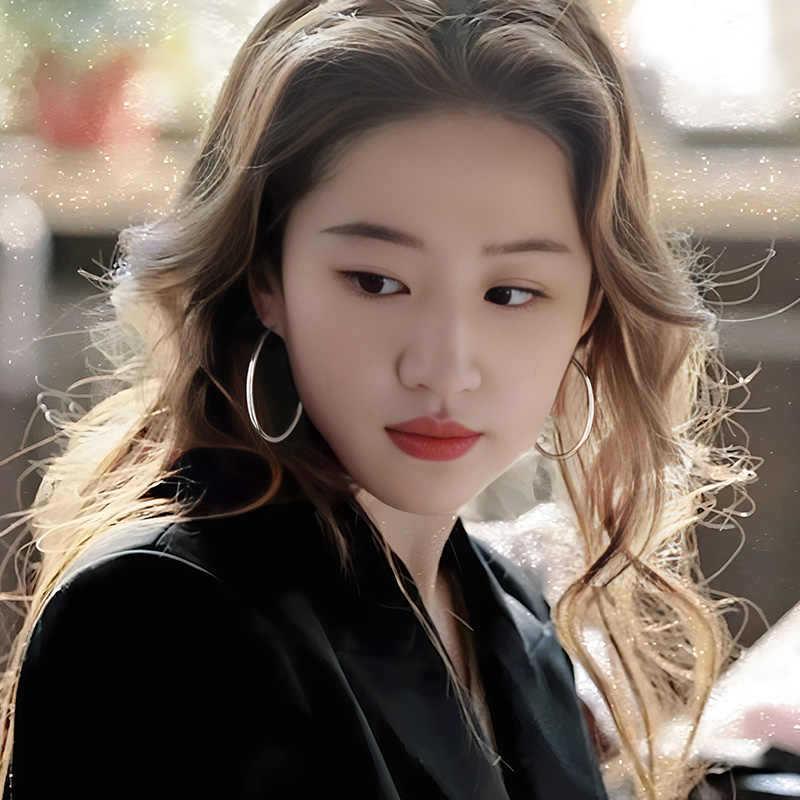 玫瑰的故事耳环素圈纯银高级感