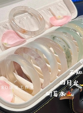 工厂直发正品天然玛瑙玉髓手镯