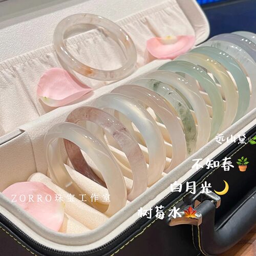 工厂直发正品天然玛瑙玉髓手镯
