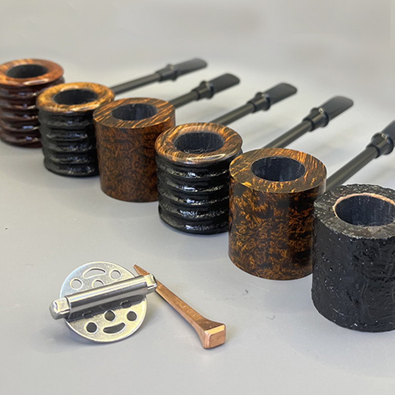 丹麦eltang basic 埃尔唐艾石楠木烟斗 大力水手锤子斗型喷砂雕刻