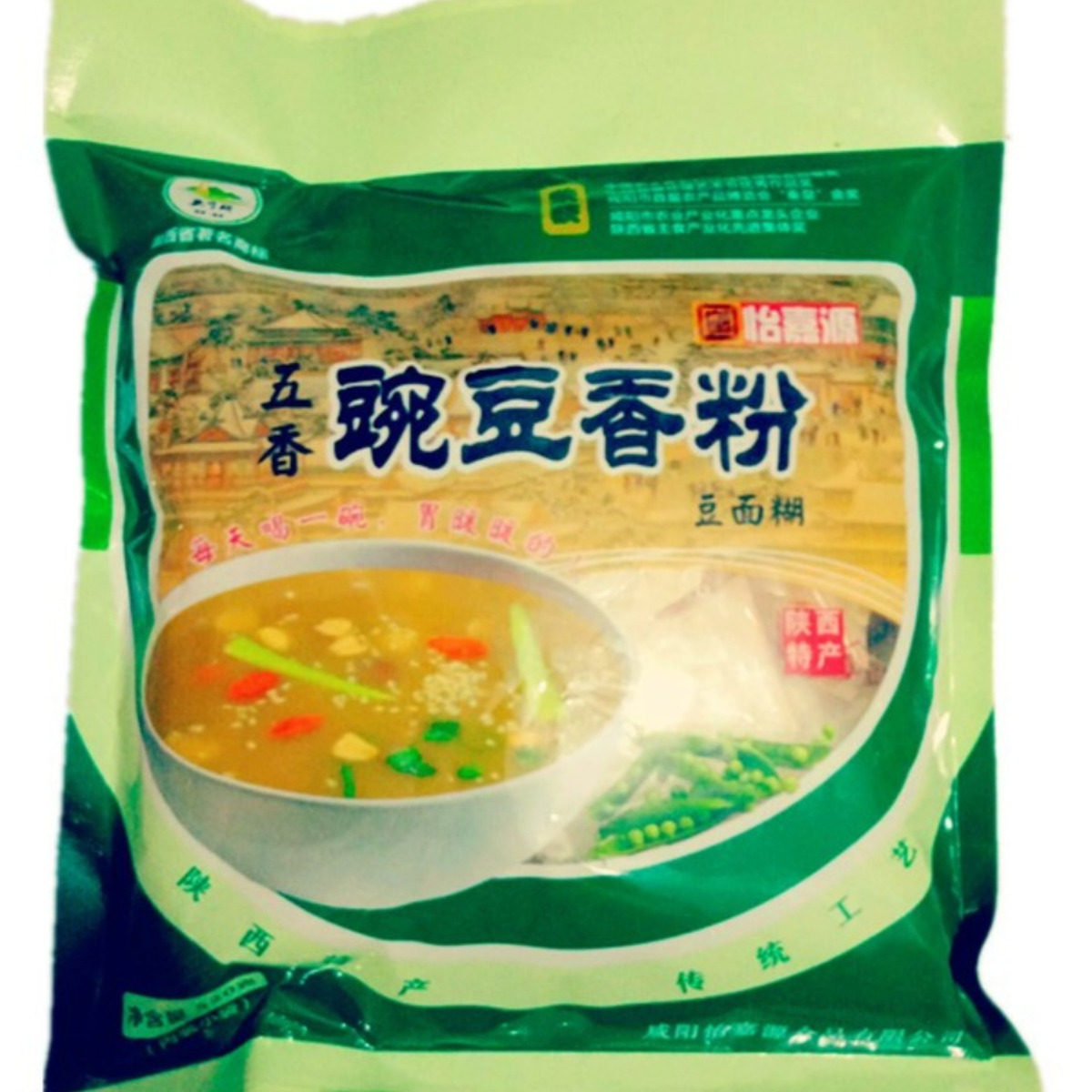 乾州呱婆豌豆粉乾县豆面糊懒人速食早餐粥油茶五香原味独立小袋装