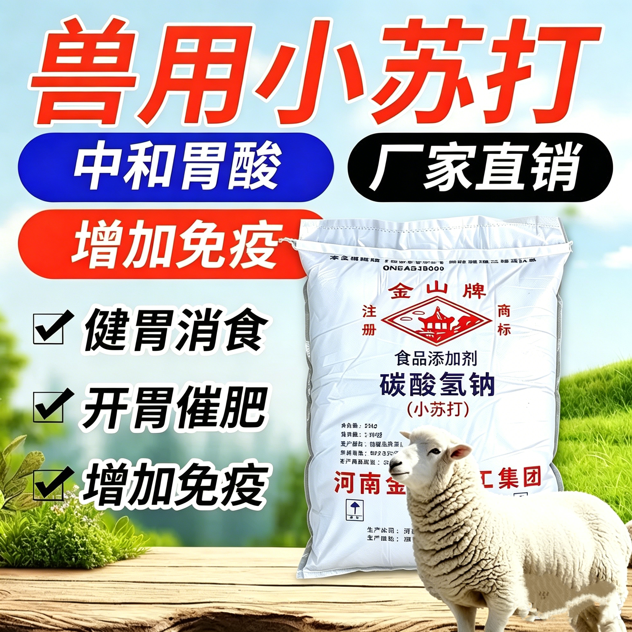 碳酸氢钠小苏打粉水产畜牧养殖用