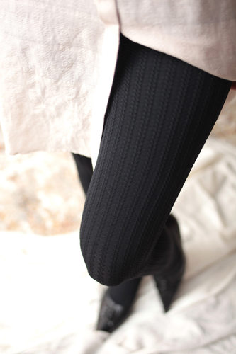 120D立体提花显瘦连裤袜