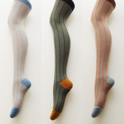 somes复古风麦穗纹加州连裤袜