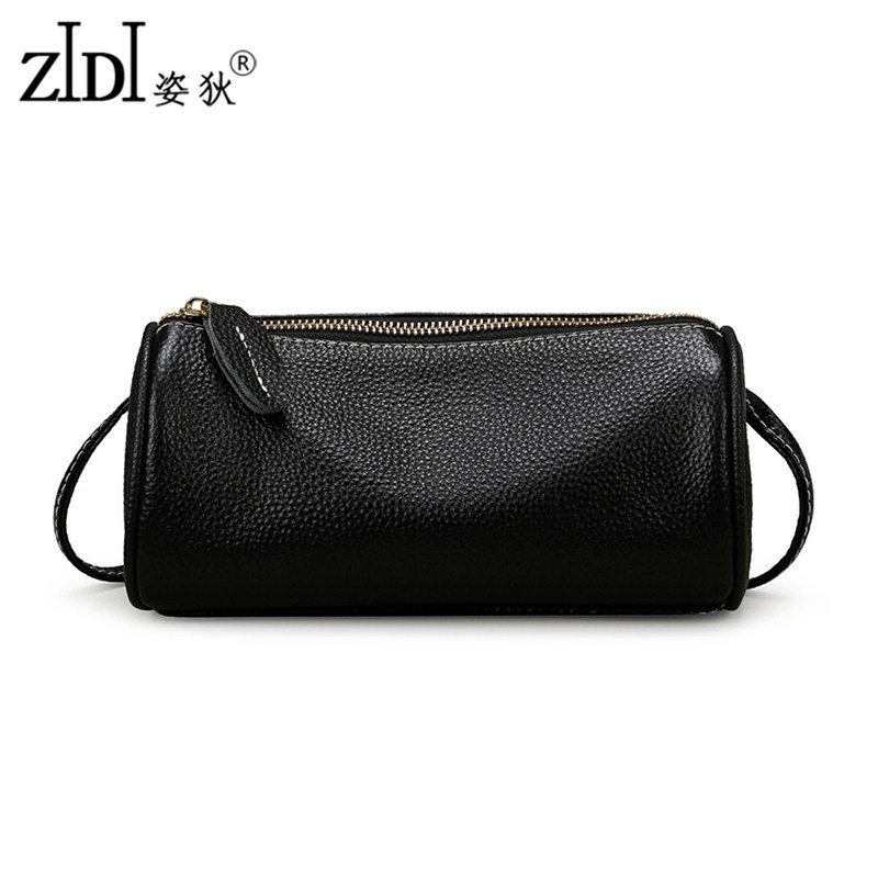 小包包女真皮2025新款头层牛皮枕头包软皮迷你单肩斜挎包女圆筒包