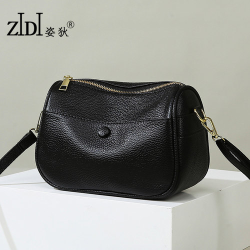 软皮包包女真皮2026新款时尚头层牛皮斜挎包女士通勤单肩包枕头包