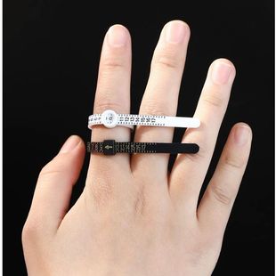 手指测量尺量标准戒圈测量环戒指圈口尺寸大小号码测量尺工具