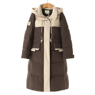 抽绳收腰魔术贴连帽拼接羽绒服796 冬装 2099西湖阁老 弟