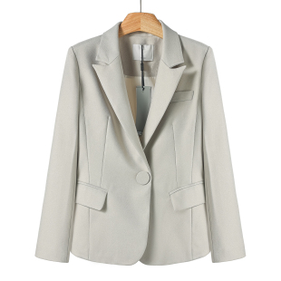 收腰一粒扣娴熟后开叉西装 春季 外套899 卡拉 569西湖阁老