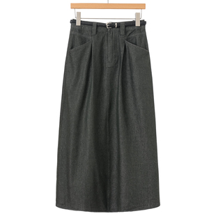 复古风高腰A字版 春装 棉质休闲牛仔半身裙209 境 659西湖阁老