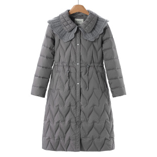 拆卸针织假领收腰抽绳羽绒服671 冬装 1799西湖阁老 熠