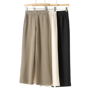 23.4%莫代尔 直筒裤 L拉 显高挑松紧修身 718 春季 499
