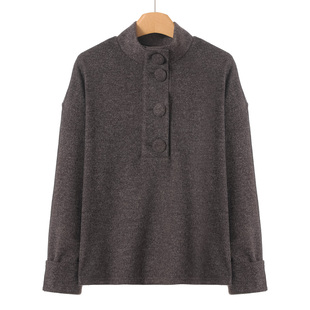 绍 春装 高领大包扣宽松休闲卫衣100 890西湖阁老