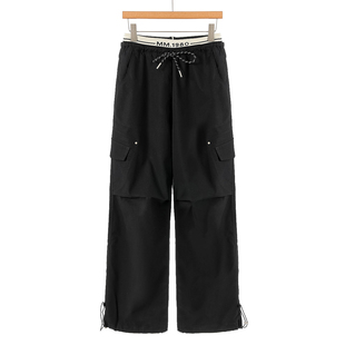 春装 绍 撞色拼接工装 499 休闲裤 裤 318 32%莱赛尔纤维