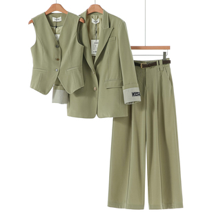 裤 春装 外套马甲西装 组合841 通勤气质西装 西湖阁老