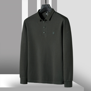 春装 冰 福字标纽扣POLO领宽松T恤339 58%粘纤 1198男装