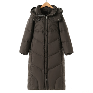 罗纹束口防风袖 冬装 连帽羽绒服599 妍B 1999西湖阁老