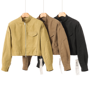 绍 春装 抽绳收摆休闲宽松立领外套938 1190西湖阁老