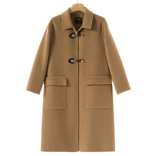 冬装 兰 带水钻袢扣开叉双面呢大衣018 100绵羊毛 2339