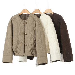 冬装 当季 绵羊毛填充保暖复古棉衣201 帛 599100羊毛内胆