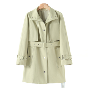 插肩袖 春季 假两件中长风衣外套165 祥 1399西湖阁老