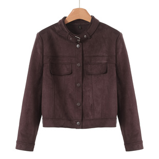 立领袢带垫肩显高夹克式 西湖阁老 绍 春装 外套005 珂