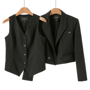 修身 春装 马甲 开衫 两件套339 999过西湖阁老 短西装 序