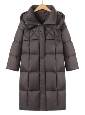 西湖阁老【申】伍 当季冬装 泡芙感~方块260克加厚长款羽绒服213