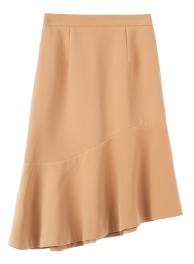 899西湖阁老【缇】轻奢春季 斜边拼接裙摆包臀A字半身裙051