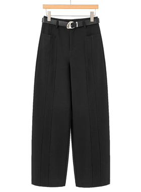 799西湖阁老【莫Y】26春装 高腰拼接线可通勤含粘纤阔腿裤963