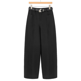 高腰拼接线可通勤含粘纤阔腿裤 26春装 963 莫Y 799西湖阁老