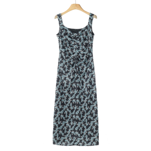 V领套头碎花收腰背心连衣裙566 春季 659西湖阁老 栖