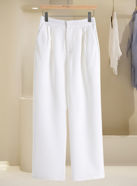 特价·999西湖阁老【帝】春季 收褶遮胯挺括显高挑阔腿裤682