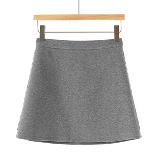 水钻链短裙套装 西湖阁老 串珠蝴蝶结连帽卫衣 春季 059 栖